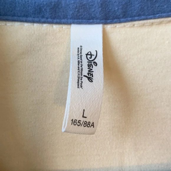 Disney Winnie The Pooh x Gongdie Pyjama Top Front Buttoned Collared Large - Picture 2 of 9